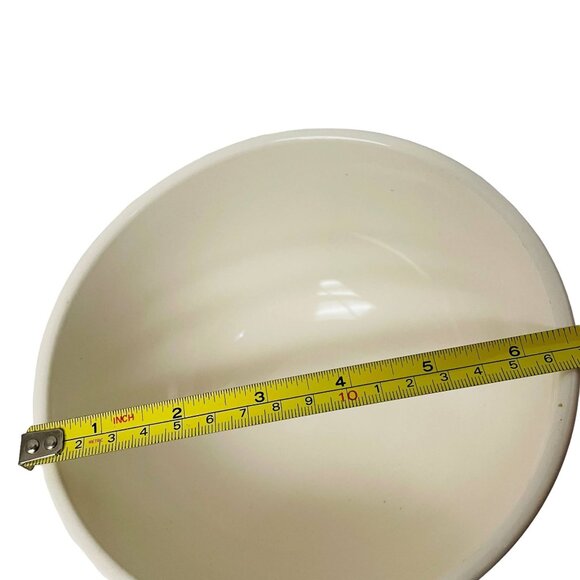 Rae Dunn Ceramic Bowl WhiteArtisan Collection Dash By Magenta 4" x 8" - Picture 6 of 8